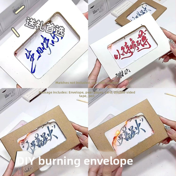 White ze Пламъчна поздравителна картичка – DIY, горещо щампована върху хартия за рожден ден