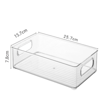 Κουτί αποθήκευσης γραφείου, διαφανές πλαστικό, 3L χωρητικότητα, πολλαπλών επιπέδων, προστασία από σκόνη, για καλλυντικά και μικρά αντικείμενα