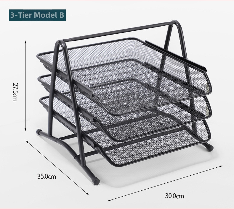 Метален рафт за файлове в колонна конфигурация, 4 нива, модел CQY-2004-4, персонализация по заявка