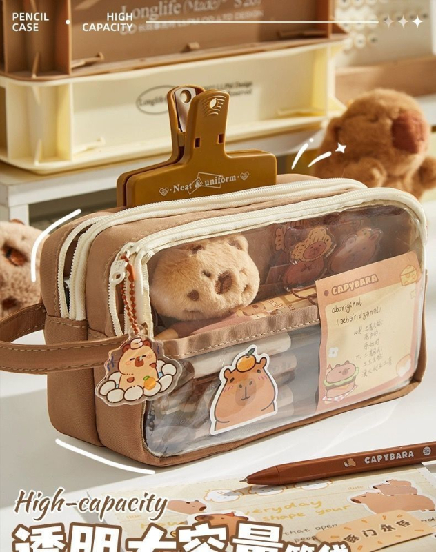 Моливник с Oxford материал, корейски стил, унисекс