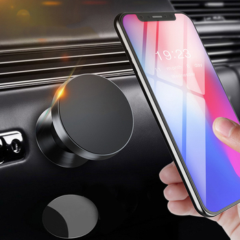 Magnetski nosač za telefon u automobilu s rotirajućom stolnom postavom - XK1, plastika, univerzalna kompatibilnost, prilagodba