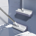 Grīdas suka ar garu rokturi un klipu, tīrīšanai flīžu šuvēm, stūriem un grīdas rievojumiem | Plastmasa, 300 g