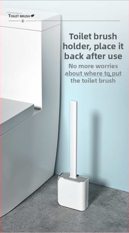 Wanben Ilga roktura silikona tualetes birste ar pamatu