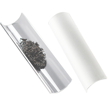 Japonų stiliaus karščiu atsparus stiklo arbatos šaukštelis, rankų darbo, arbatos ceremonijai, su atspausdintu logotipu