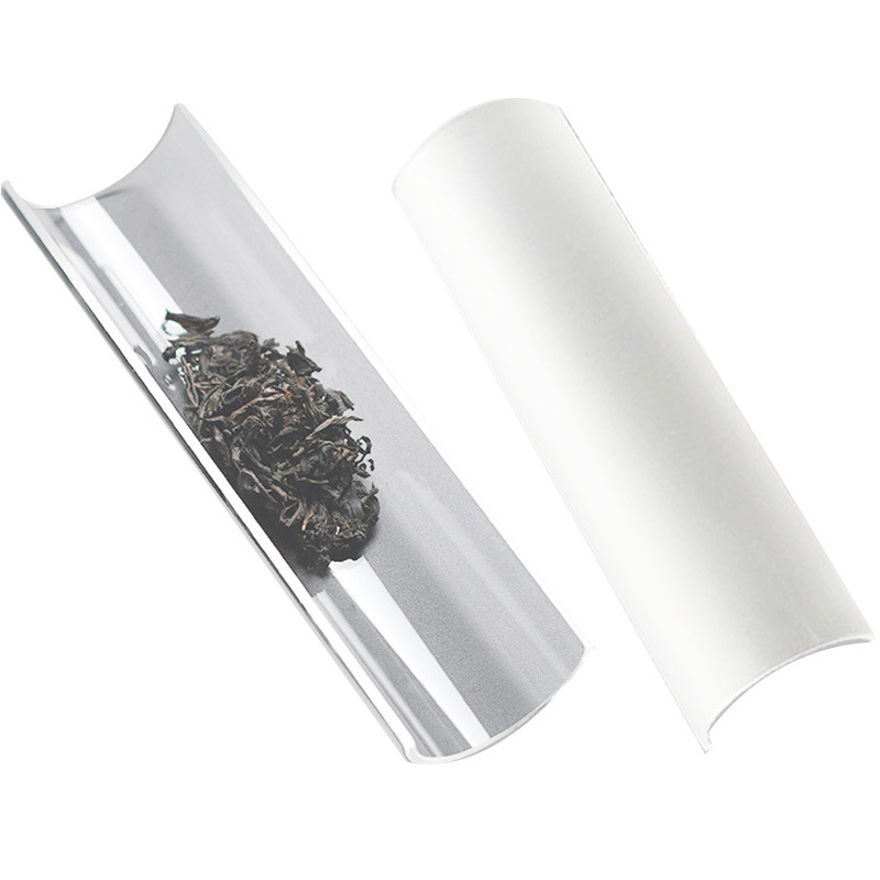 Japonų stiliaus karščiu atsparus stiklo arbatos šaukštelis, rankų darbo, arbatos ceremonijai, su atspausdintu logotipu