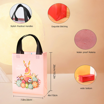 Τσάντα δώρου από μη υφαντό ύφασμα με σχέδιο καρτούν, εκτύπωση θερμικής μεταφοράς, με βάση και πλευρές, προσαρμόσιμη — Μάρκα Fuxin Fulong