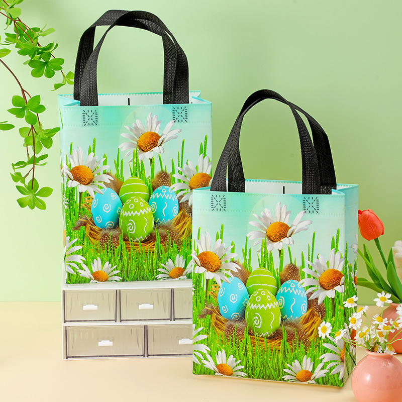 Τσάντα δώρου από μη υφαντό ύφασμα με σχέδιο καρτούν, εκτύπωση θερμικής μεταφοράς, με βάση και πλευρές, προσαρμόσιμη — Μάρκα Fuxin Fulong