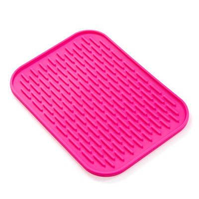 Fanlu силиконова квадратна изолирана неплъзгаща се подложка за съдове и чаши с персонализирано лого