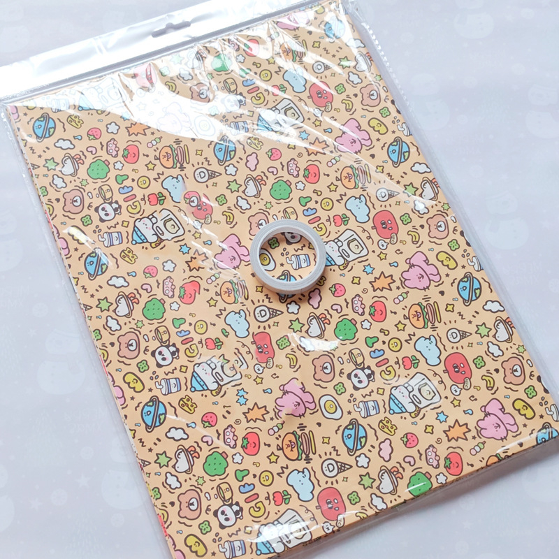 Zheng cheng Graffiti опаковъчна хартия комплект — подаръчна опаковка, 6 листа с двустранна лента; 4 листа с двустранна лента