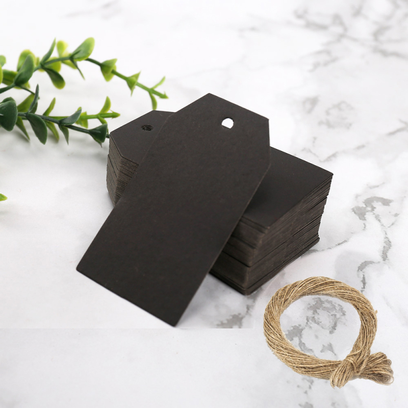 Etichete atârnate cu formă neregulată, din placă de cupru autocolantă, cu suport alb, etichete de ambalaj personalizabile; 0,08 mm grosime, rezistență la tracțiune 100, temperatură 60–80°C, 100 buc./pachet + sfoară 20 m