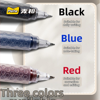 Gelio rašiklis Wheat and TACOTACO su avilių plokštelių tekstūra ir minkštu laikymu, 4 vnt. rinkinys sešiakampėje dėžutėje