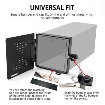 RV bumper cover, квадратна форма, въглеродна стомана, марка: Друго, обхват на приложение: Друго