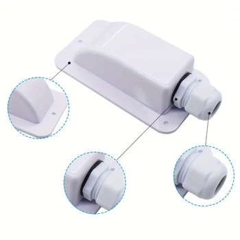 Saulės panelių laikiklis RV ir jachtoms, ASA medžiaga, injekcinis liejimas, svoris 0,1 kg, Spring Bridge, ABS atsparus vandeniui jungčių dėžė