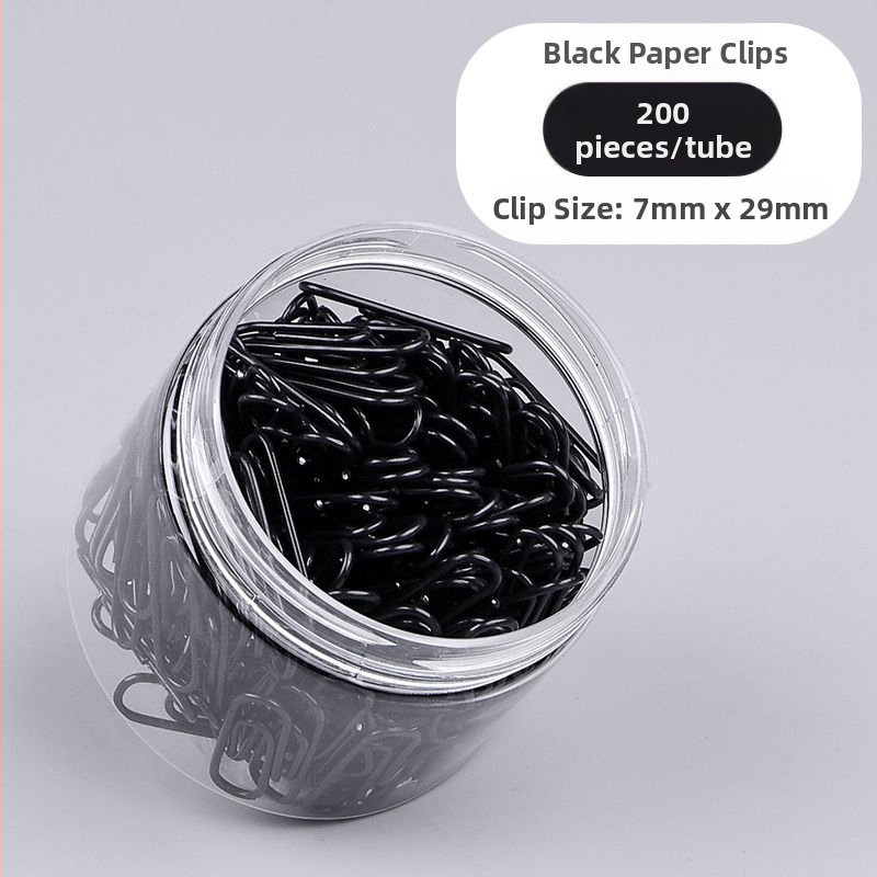 Westide metaliniai biuro klipsai – model Mixed color tube paper clip, 1 pakuotė