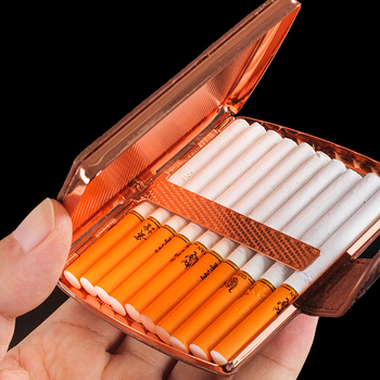 Θήκη για τσιγάρα - μεταλλική κατασκευή, σύγχρονο μινιμαλιστικό στυλ, λειτουργίες: διακόσμηση, αποθήκευση και συλλογή, εκτυπωμένο λογότυπο, δυνατότητα προσωποποίησης