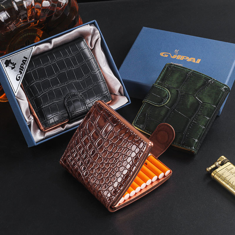 Cutie pentru țigări - construcție metalică, stil modern minimalist, funcții de decorare, depozitare și colecție, logo tipărit, personalizare disponibilă