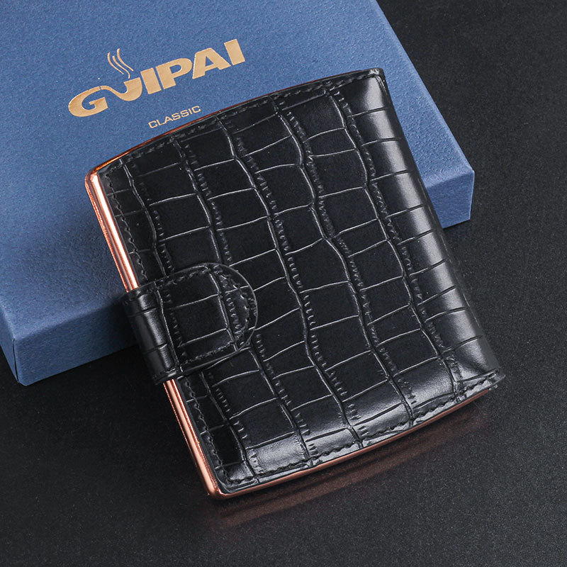 Cutie pentru țigări - construcție metalică, stil modern minimalist, funcții de decorare, depozitare și colecție, logo tipărit, personalizare disponibilă