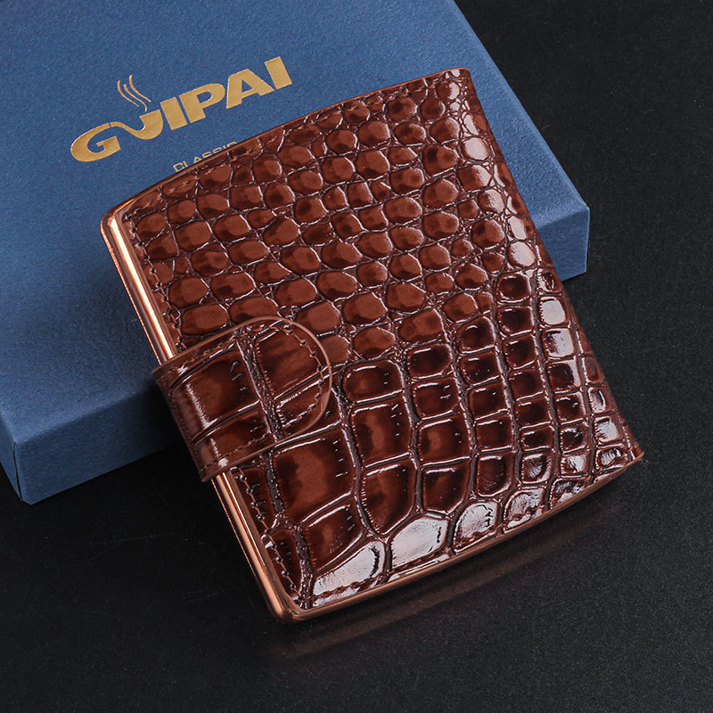 Cutie pentru țigări - construcție metalică, stil modern minimalist, funcții de decorare, depozitare și colecție, logo tipărit, personalizare disponibilă