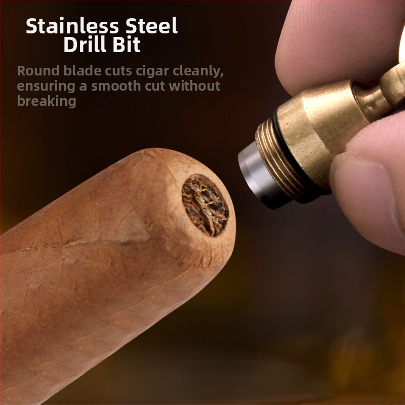 FOGSON Нож за пура, Меден, Персонализируем дизайн, Минималистичен стил