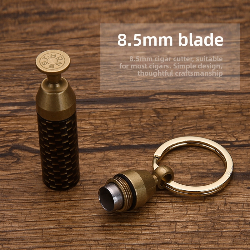 FOGSON Нож за пура, Меден, Персонализируем дизайн, Минималистичен стил