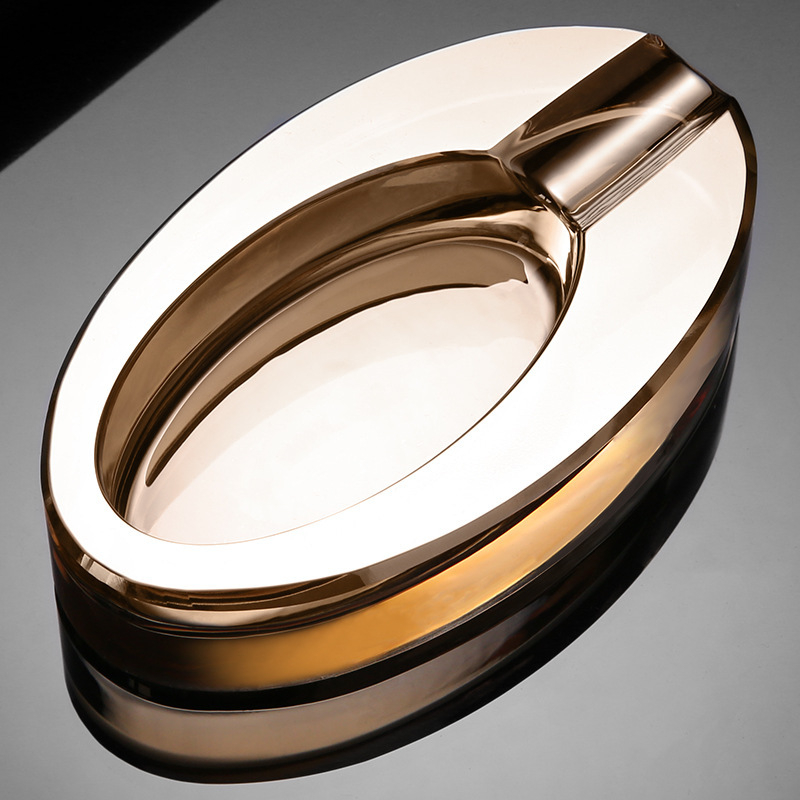 Пепелник за пури – кристално стъкло, марка Cigarloong, ключодържател, подходящ за сватбен подарък