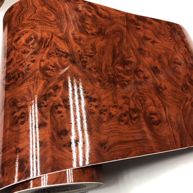 Film de interior auto cu aspect lemn pentru schimbarea culorii, etichetă pentru caroserie PVC, instalare prin lipire, TXDSONG, pentru întregul vehicul