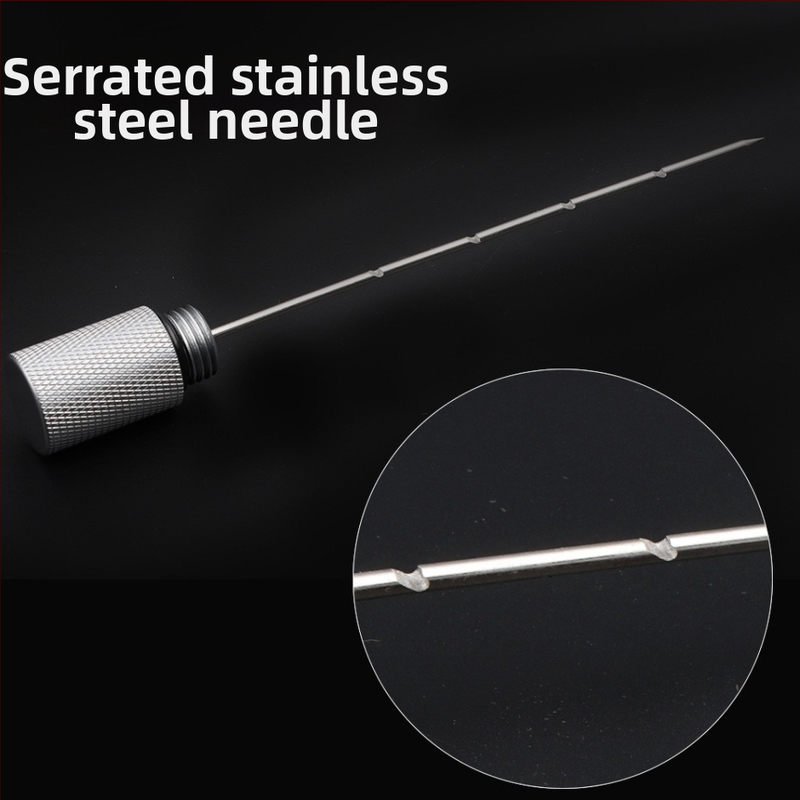 Инструмент за пробиване на пури с назъбена игла – алуминиева сплав, персонализируем, минималистичен дизайн