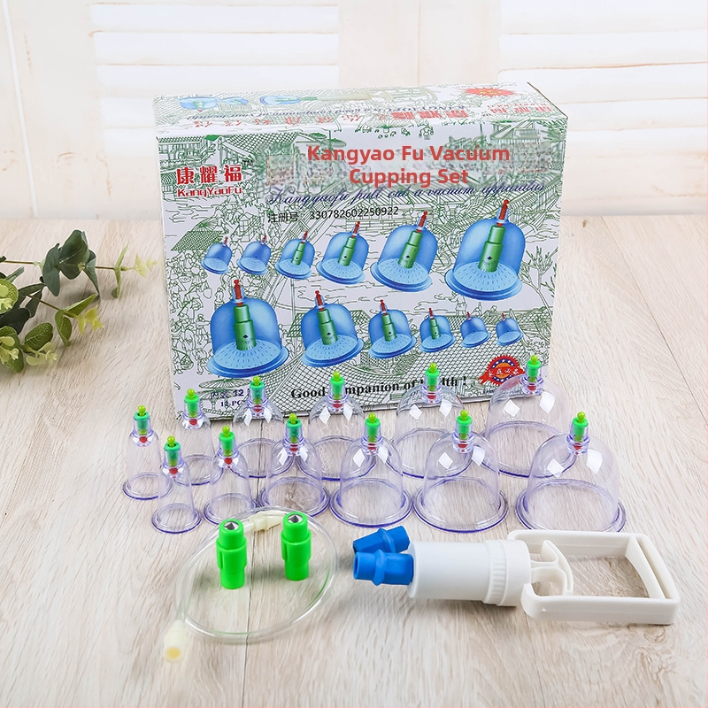 Апарат за вендузи с 12 чаши, пластмасов, Kang Yaofu