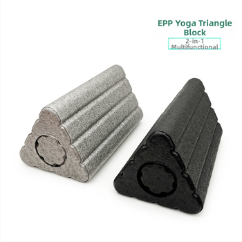 Yoga τρίγωνος EVA κύβος με αφρώδη κύλινδρο για χαλάρωση μυών αστραγάλου και μασάζ ώμου-λαιμού, διπλής λειτουργίας