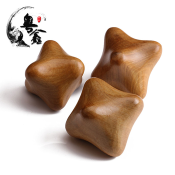 Yuexin дървен аккупунктурен масажор – шестоъгълен топ за точков масаж, подходящ за фитнес и здравословен масаж