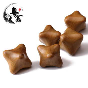 Yuexin дървен аккупунктурен масажор – шестоъгълен топ за точков масаж, подходящ за фитнес и здравословен масаж