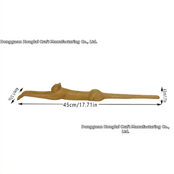 Ξύλινος μασάζ για την πλάτη με μακριά λαβή, σε σχήμα γάτας