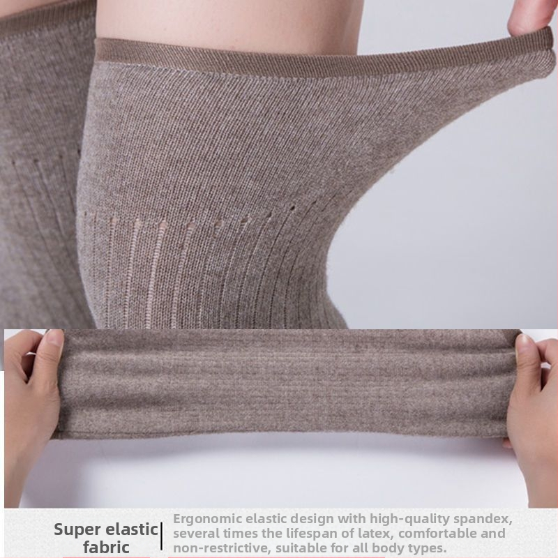 Протектор за коляно - топъл, еластично плетен безшевен, целогодишен за възрастни в помещения с климатик