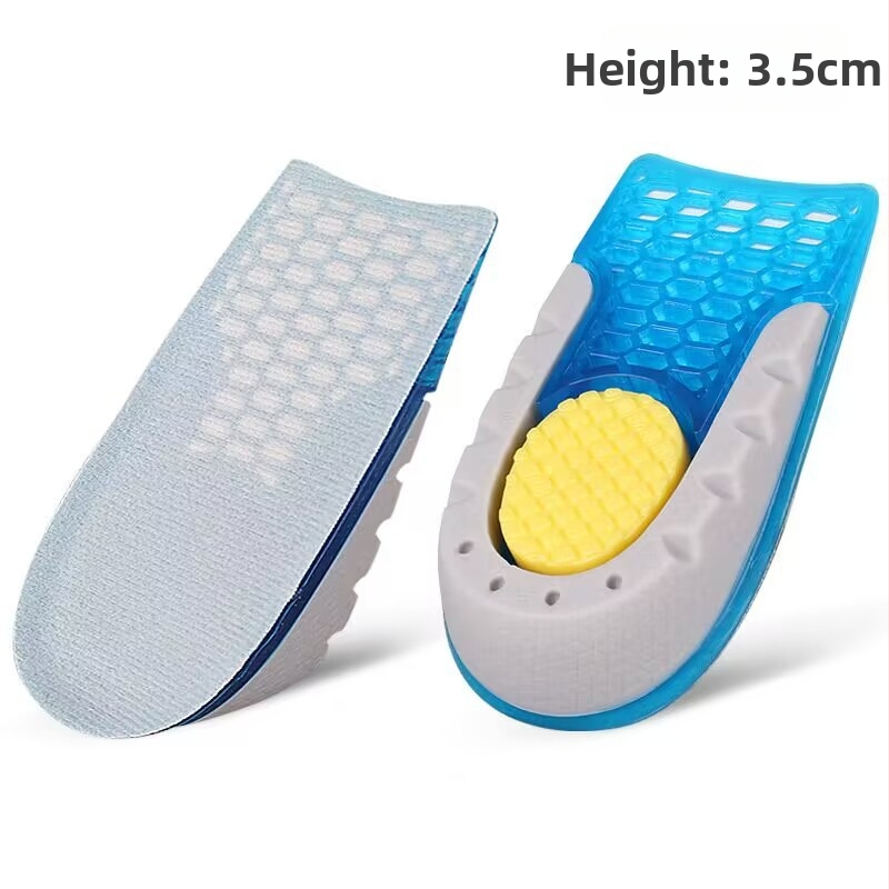 Papēža pacēluma insole — Velvet-TPE-TPU materiāls, elpojošs puspalags, pacelšanas funkcija; piemērots skriešanas kurpēm, ādas kurpēm, botas un ikdienas/darba apaviem; zīmols Shengtong Insole