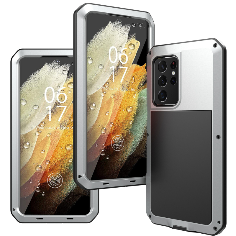 Carcasă din metal pentru Samsung Galaxy S24/S23/S25 Ultra, spate, prelucrată, personalizabilă, disipare căldură, anti-cadere, anti-amprentă