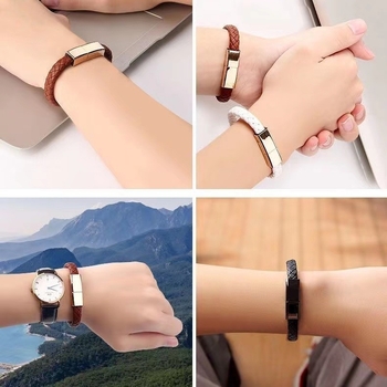 Koža USB narukvica Luze – unisex niški nakit s dizajnom životinja/zodijak, USB sučelje