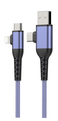 4-u-1 USB-C data kabel s 60W brzim punjenjem, podržava Lightning, OTG i USB-C sučelja