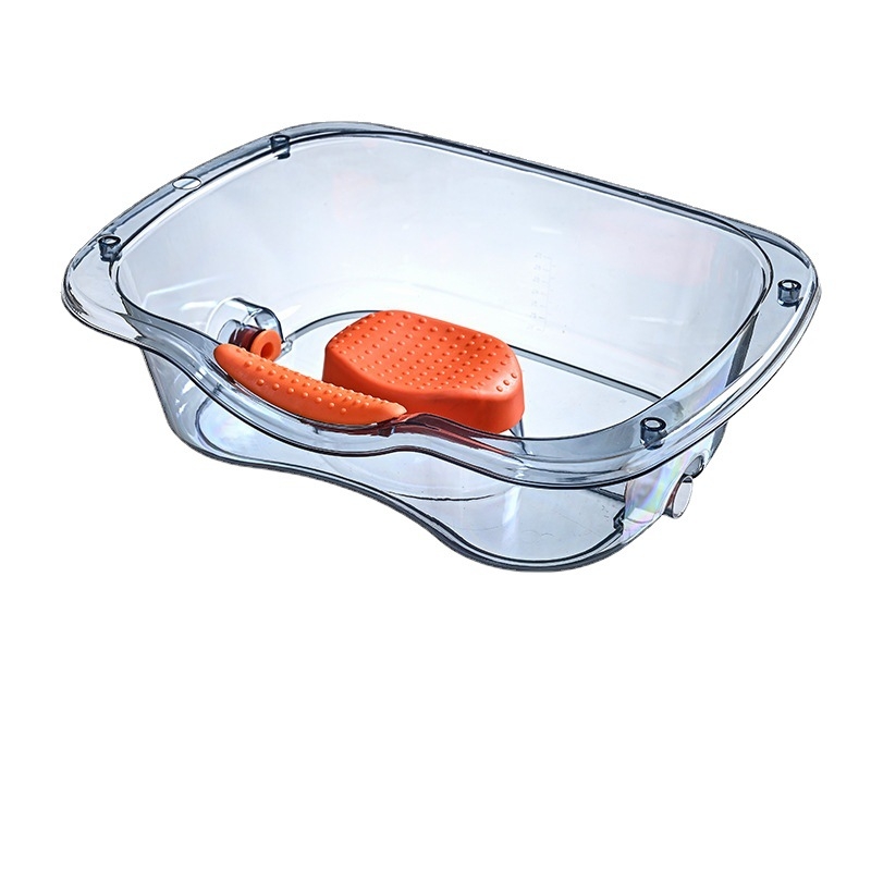 Μπάνιερ για πλύσιμο μαλλιών στο κρεβάτι για ασθενείς και ηλικιωμένους – πλαστικό, διάφανο, 1.47 kg; Μάρκα Ya Jia la