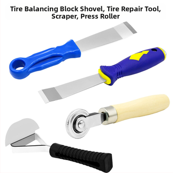 Скрепер за ремонт на гуми и балансиращи блокове, неръждаема стомана, за механични, автомобилни и домашни ремонти.