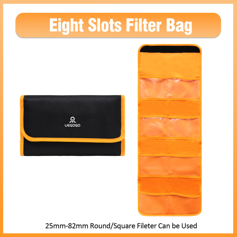 uegogo Θήκη Φίλτρων - Μεταφορική, Αδιάβροχη και Ανθεκτική στους Κραδασμούς, Υφασμάτινη, 60 g, Γενική Συμβατότητα