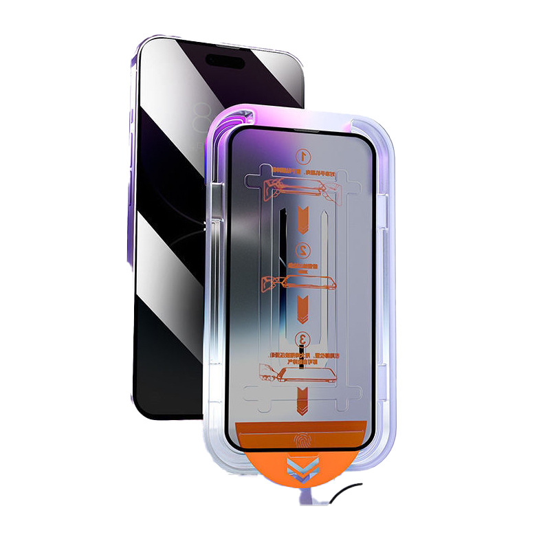 Blue Deep tempered glass μπροστινό προστατευτικό οθόνης για iPhone 14 Pro Max, HD διαύγεια, αντι-δακτυλικών αποτυπωμάτων, ανθεκτικό σε πτώσεις, πλήρης κάλυψη