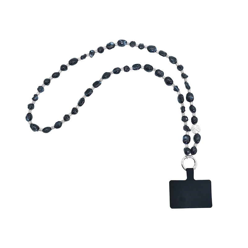 Λουράκι κινητού σε εθνοτικό στυλ με ακανόνιστες χάντρες, ακρυλικό υλικό, unisex, μεταλλική πόρπη, ξεχωριστή συσκευασία