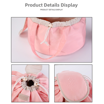 Козметична чанта с връзка – Oxford плат, дишаща и водоустойчива, разширяваща се конструкция, подплата полиестер, унисекс за пътувания