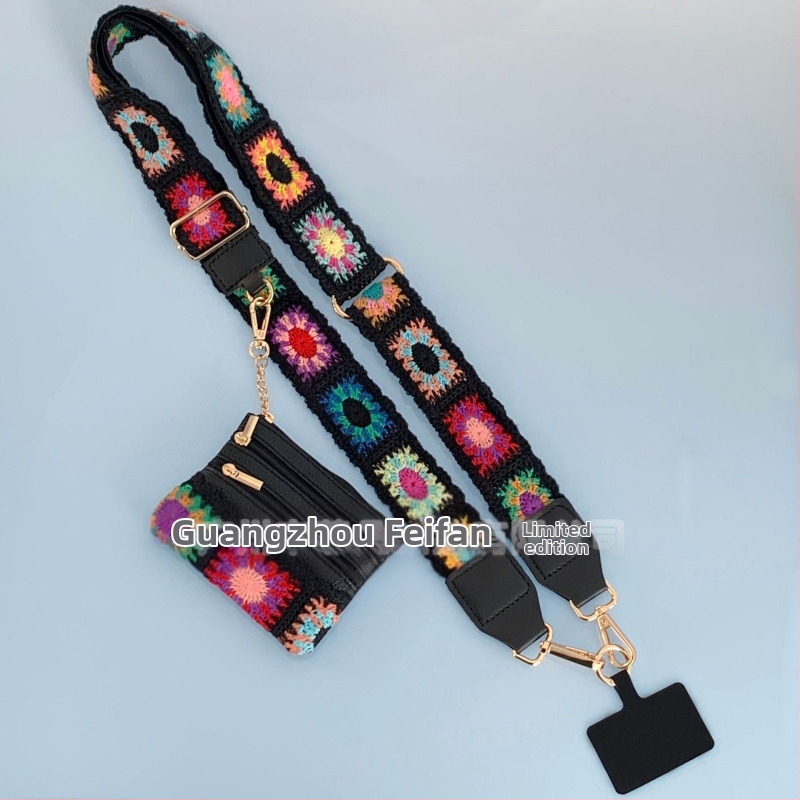 Fifan poliesterio pečių krepšys su gėlėtu raštu, ultra lengvas, vasara 2024