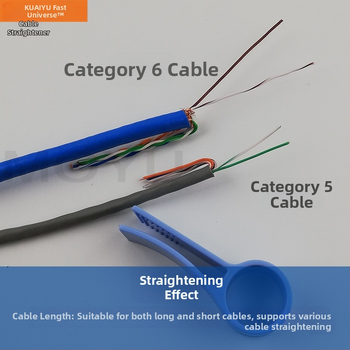 Устройство за развиване и изправяне на мрежов кабел за двойно усукан кабел и RJ45 конектор