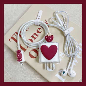 Θήκη προστασίας TPU για Apple 20W γρήγορη φόρτιση – σχέδιο καρτούν με κεράσι