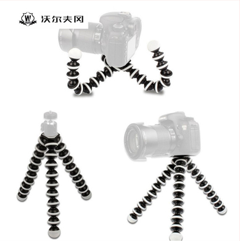 WOLFGANG Octopus τρίποδο με 3D κεφαλή, οκτώ τμήματα, βιομηχανικό πλαστικό, φορτίο έως 2 kg, για κάμερες και smartphones (Μεγάλο/Μεσαίο/Μικρό)