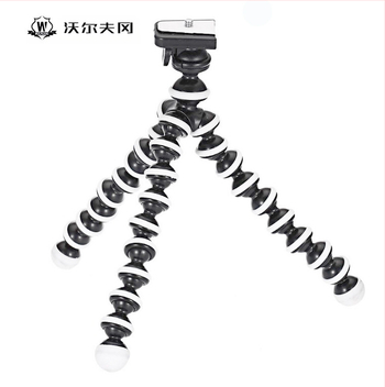 WOLFGANG Octopus τρίποδο με 3D κεφαλή, οκτώ τμήματα, βιομηχανικό πλαστικό, φορτίο έως 2 kg, για κάμερες και smartphones (Μεγάλο/Μεσαίο/Μικρό)