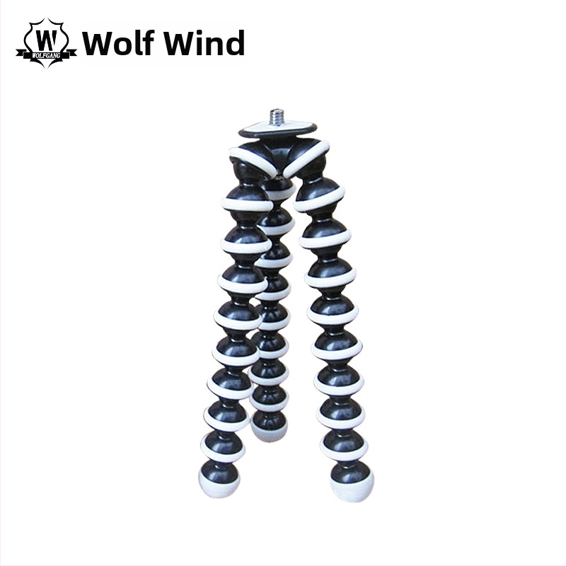 WOLFGANG Octopus τρίποδο με 3D κεφαλή, οκτώ τμήματα, βιομηχανικό πλαστικό, φορτίο έως 2 kg, για κάμερες και smartphones (Μεγάλο/Μεσαίο/Μικρό)