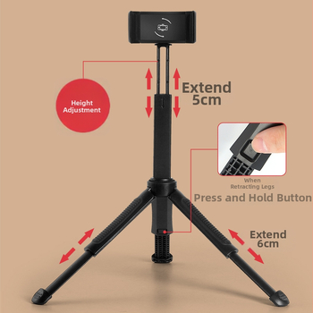 Десктоп стойка за мобилен телефон – модел A511, пластмасова конструкция, обща съвместимост, Eagle Vernon Digital